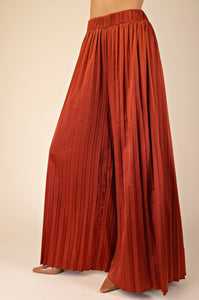 Beyond Me Rust Silk Pants