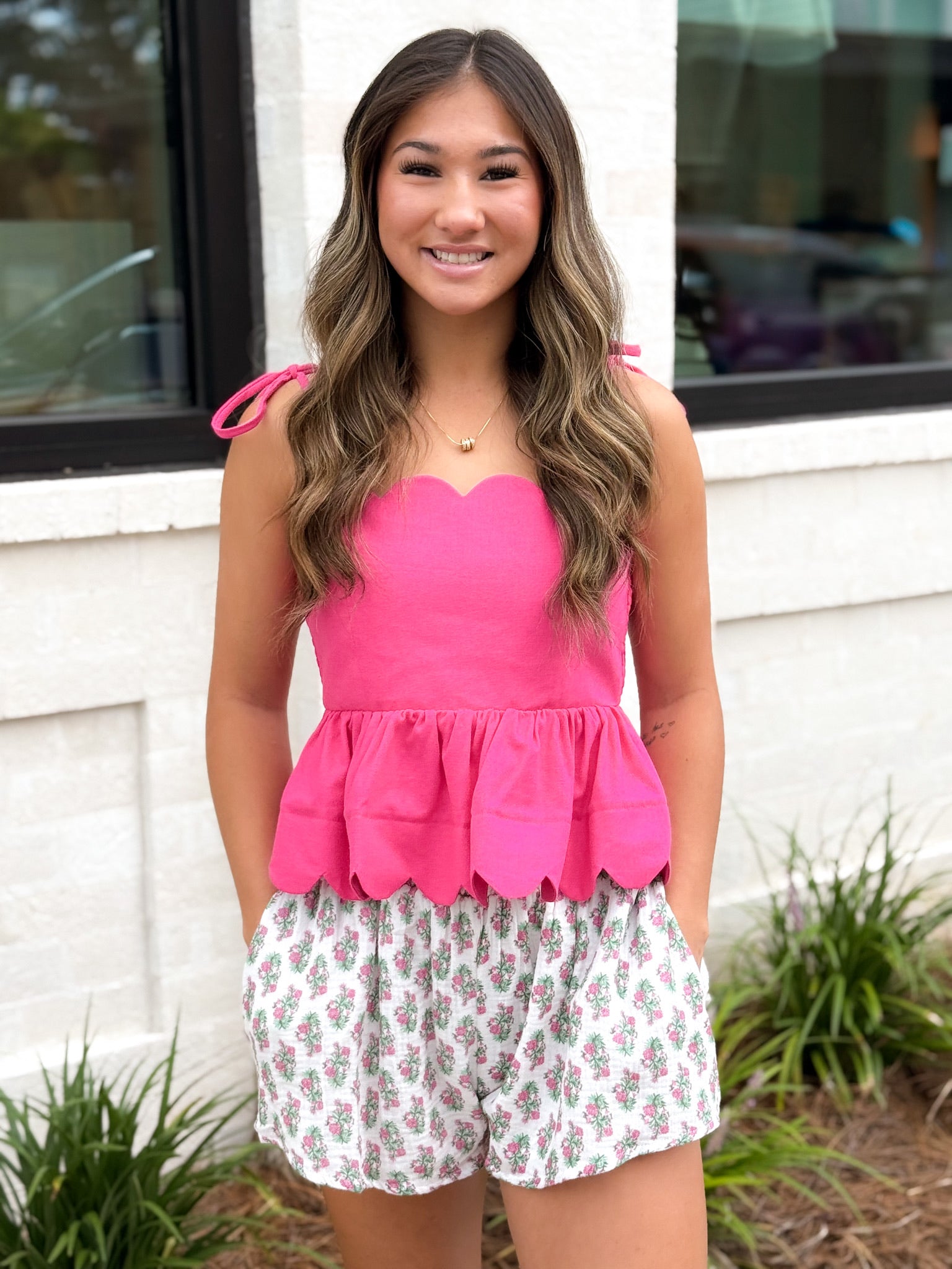 Moving Forward Smocked Waist Shorts