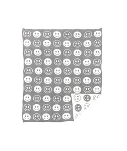 Super Soft Smiley Print Luxe Blanket