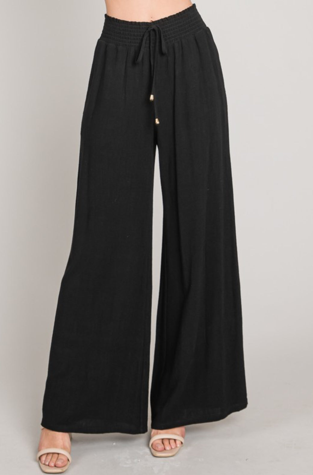 Trend Setter Soft Linen Wide Leg Pants