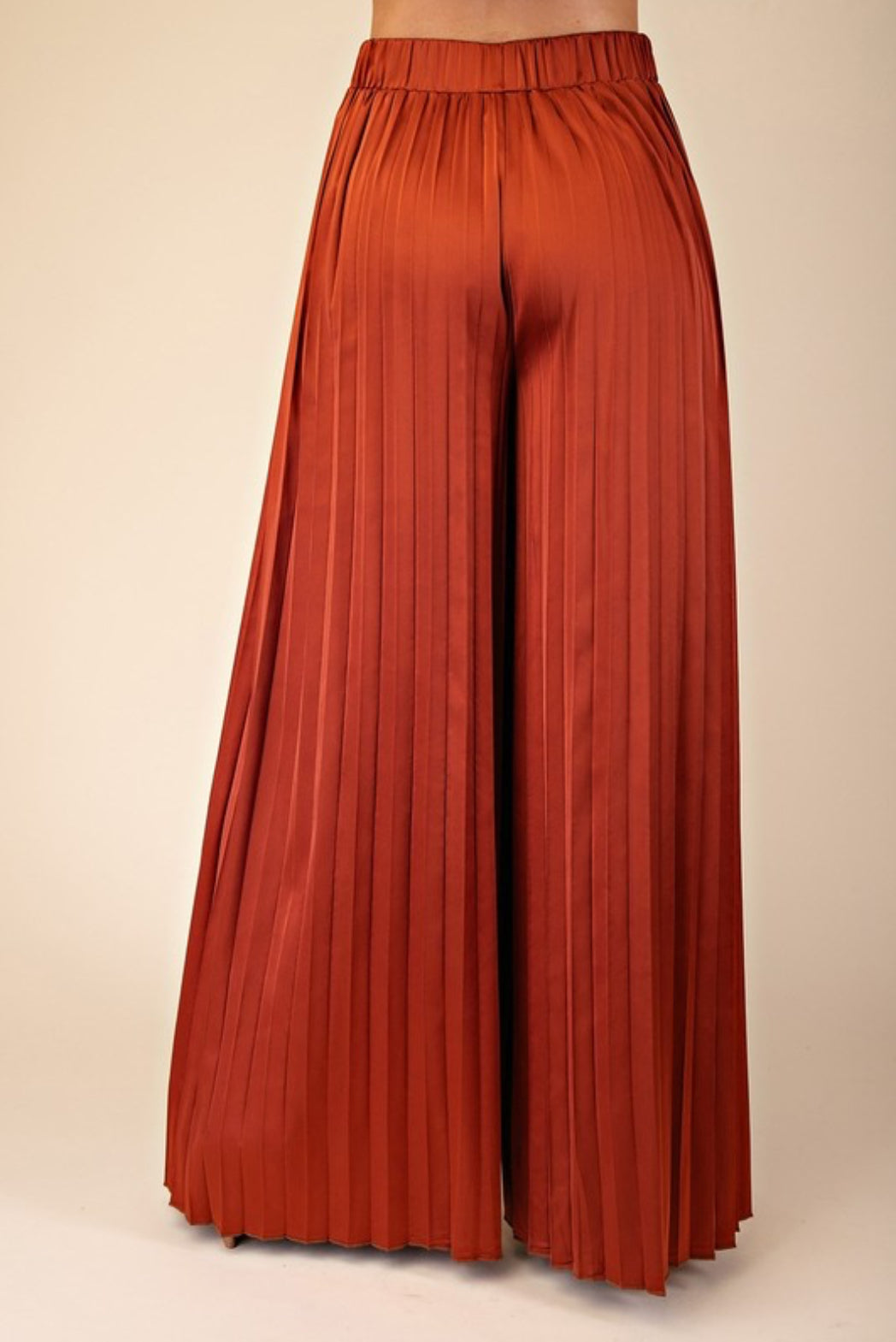 Beyond Me Rust Silk Pants