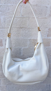 Alex Crescent Ivory Crossbody