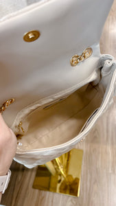 Leigh Nude Quilted Crossbody Purse