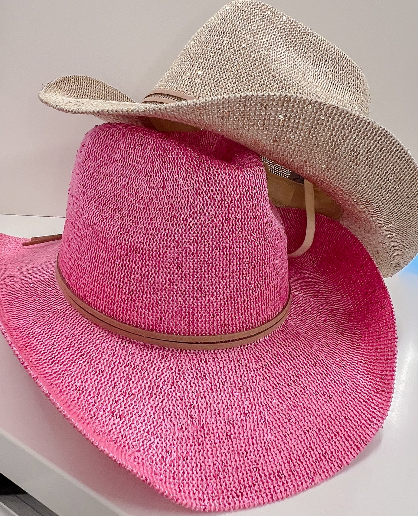 Glitter Pink Cowgirl Hat