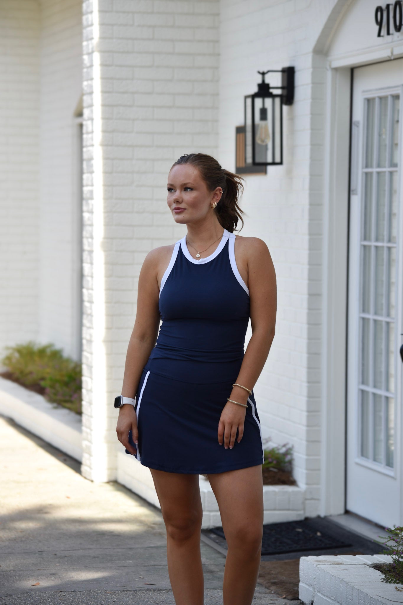 Stay Ready Blue/White Active Tank