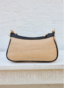 Gianna Natural Black Crossbody