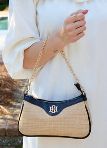 Gianna Natural Black Crossbody