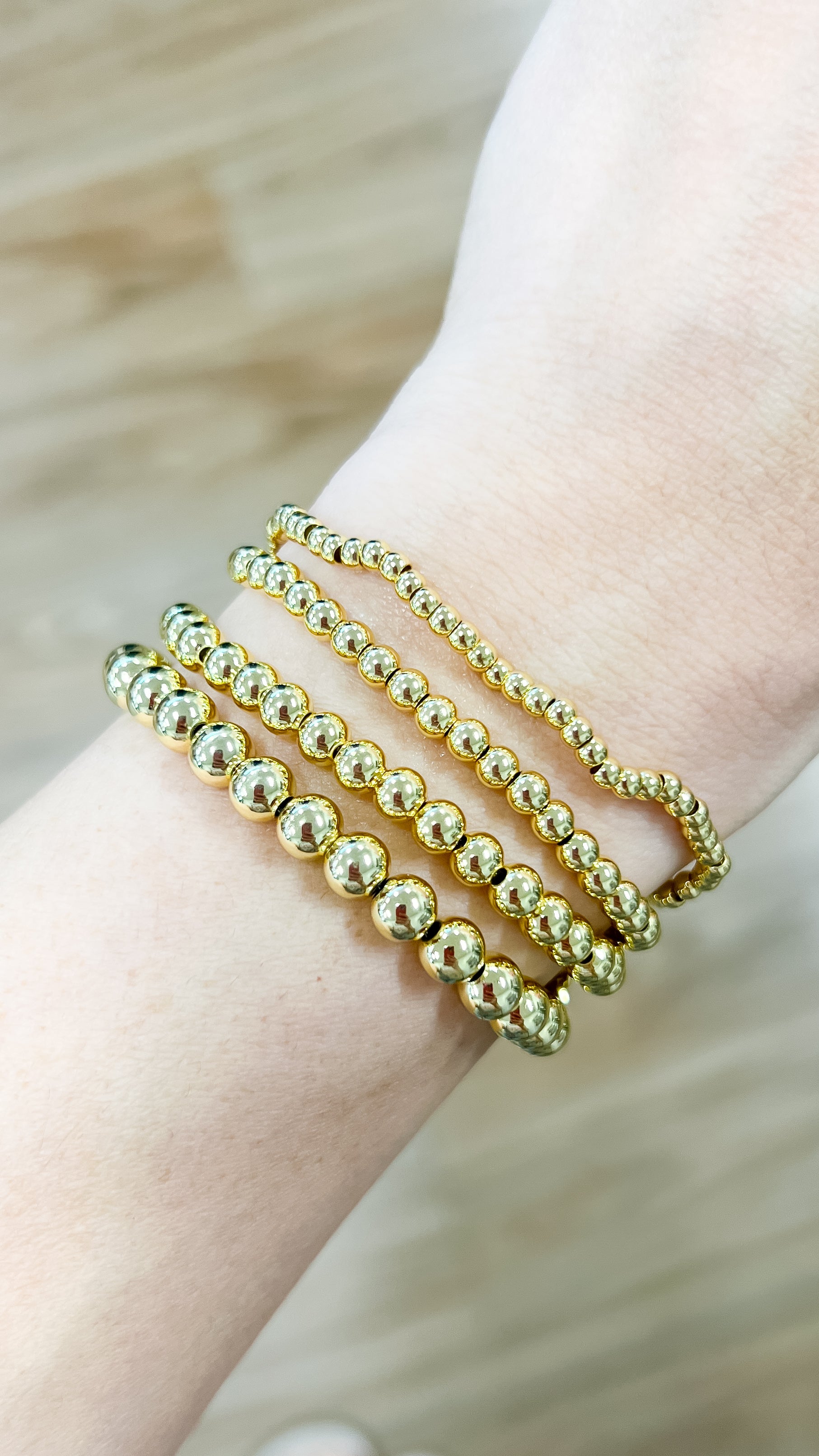 Large Beaded Ball Bracelet