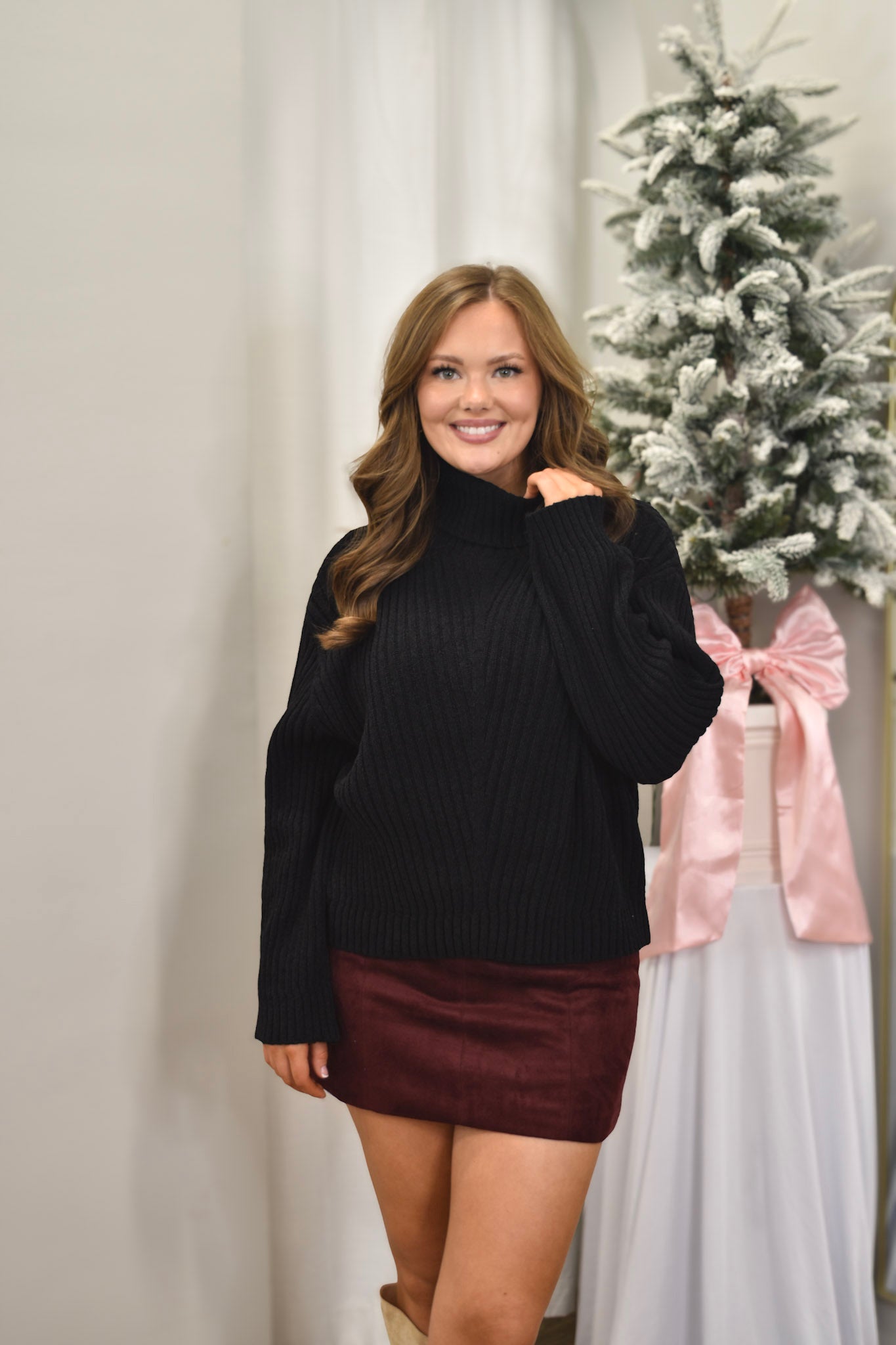 Long Days Black Long Sleeve Sweater