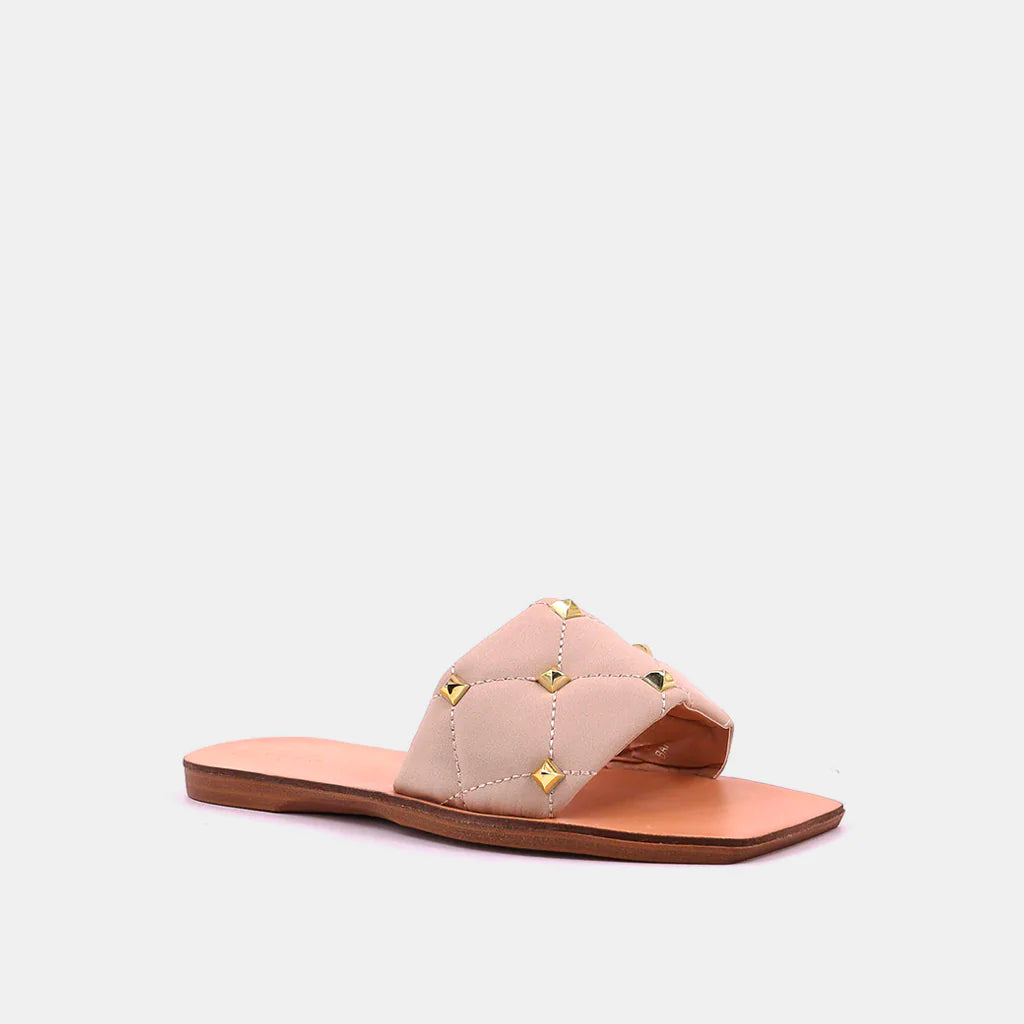 Barcelona Nude Sandal With Studs