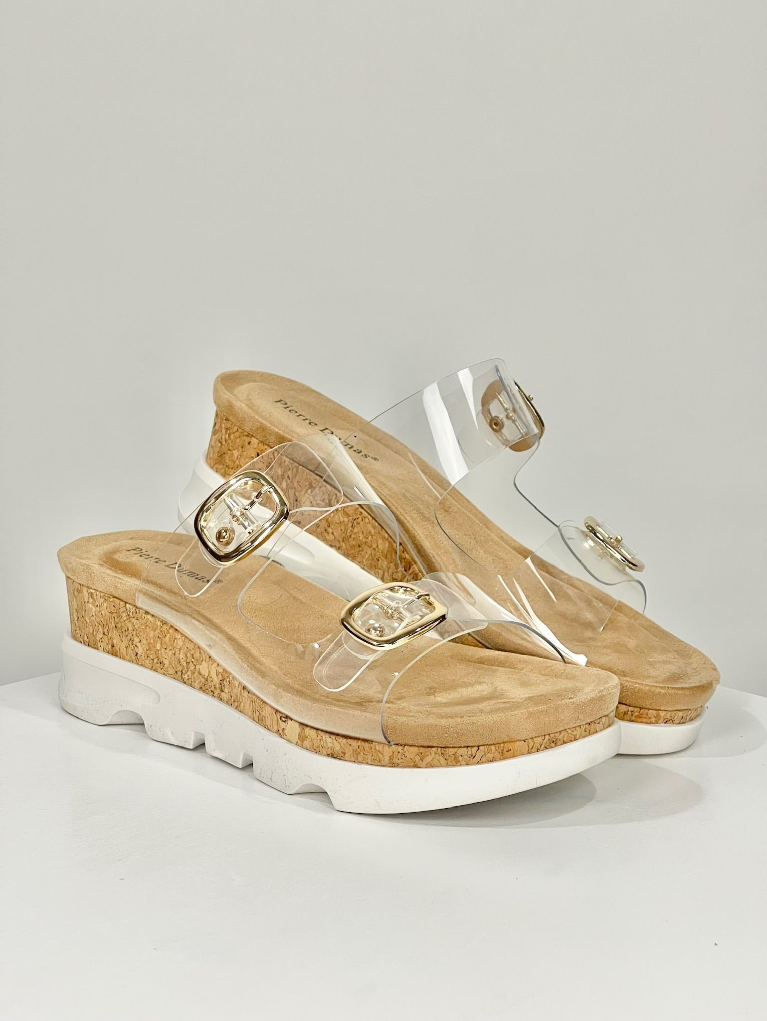Mylah Clear Double Strap Sandals