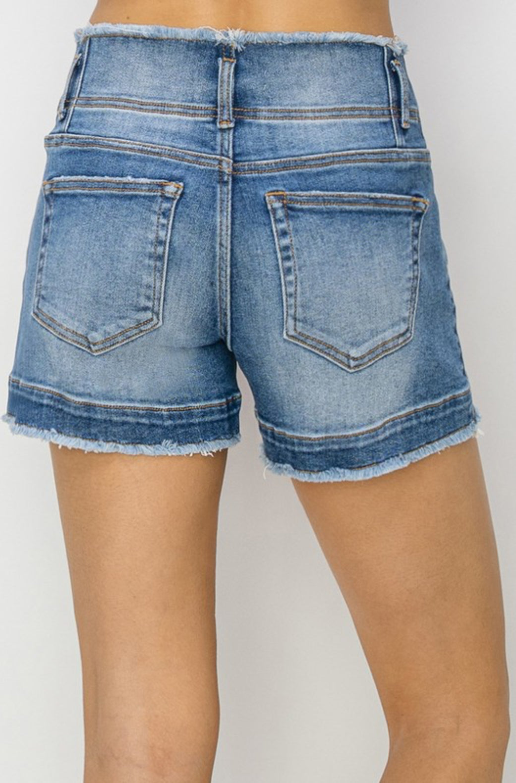 Helena High Rise Medium Wash Shorts