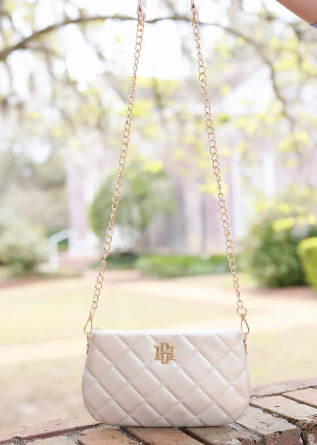 Livi Pearl Quilted Crossbody