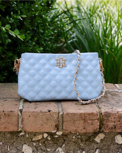 Livi Light Blue Patent Crossbody