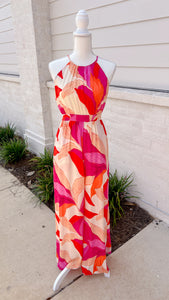 Tropical Vibes Pink Jumpsuit