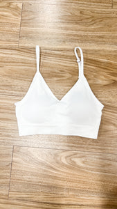 In The Moment White Bralette