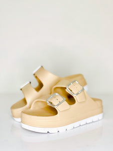 Sasha Sand Double Strap Sandals