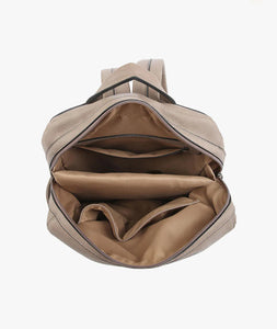 James Dark Rose Backpack with Front Zip Pocket