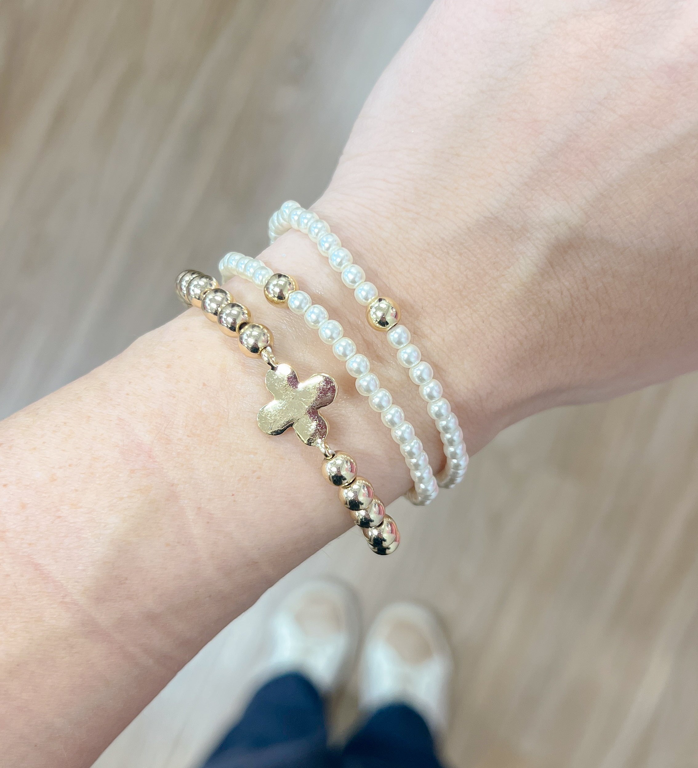 Tara Bracelet Set with Pearls