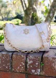 Joan Shimmer Champagne Crossbody