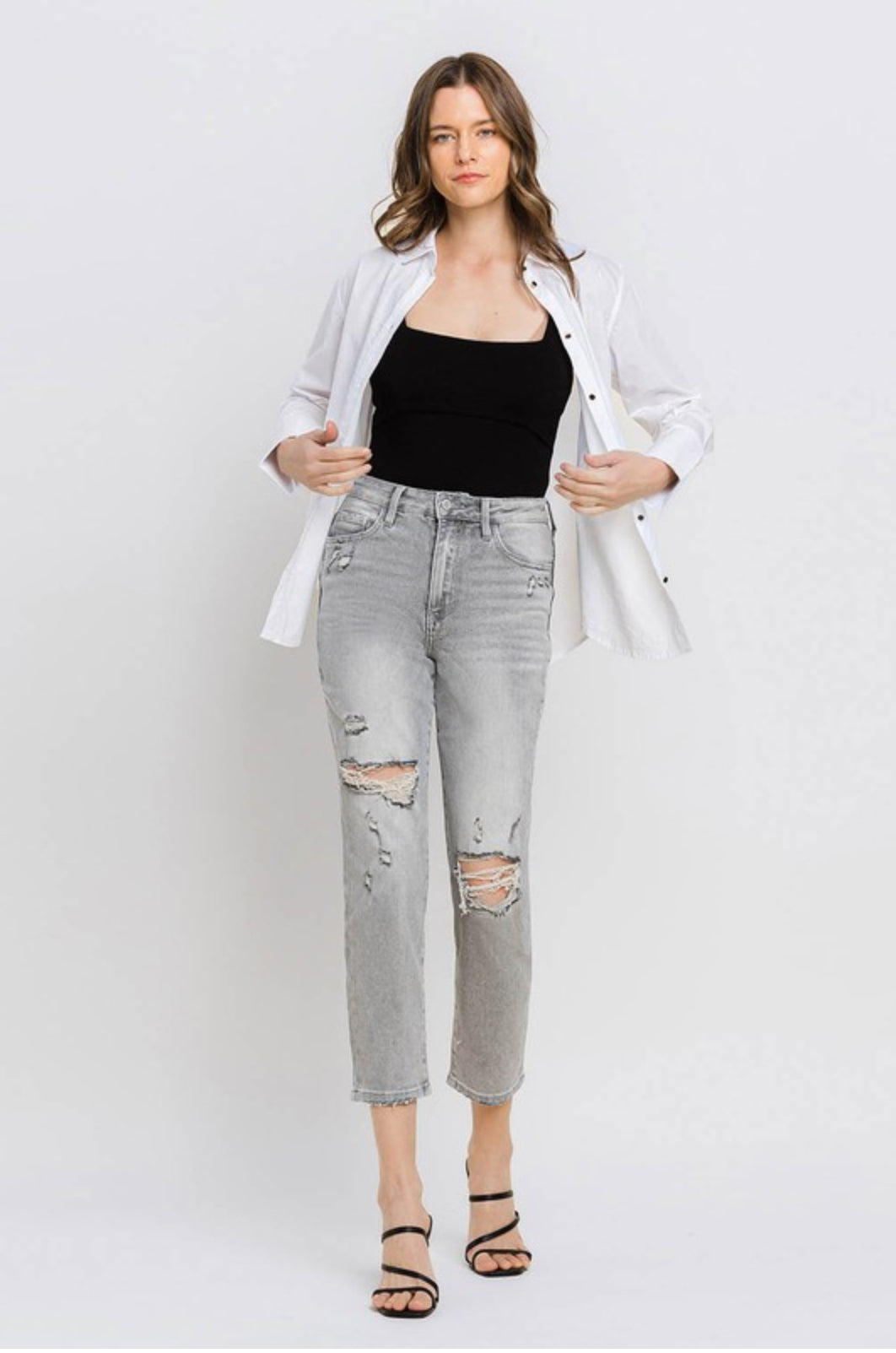 Ally Super High Rise Mom Jean