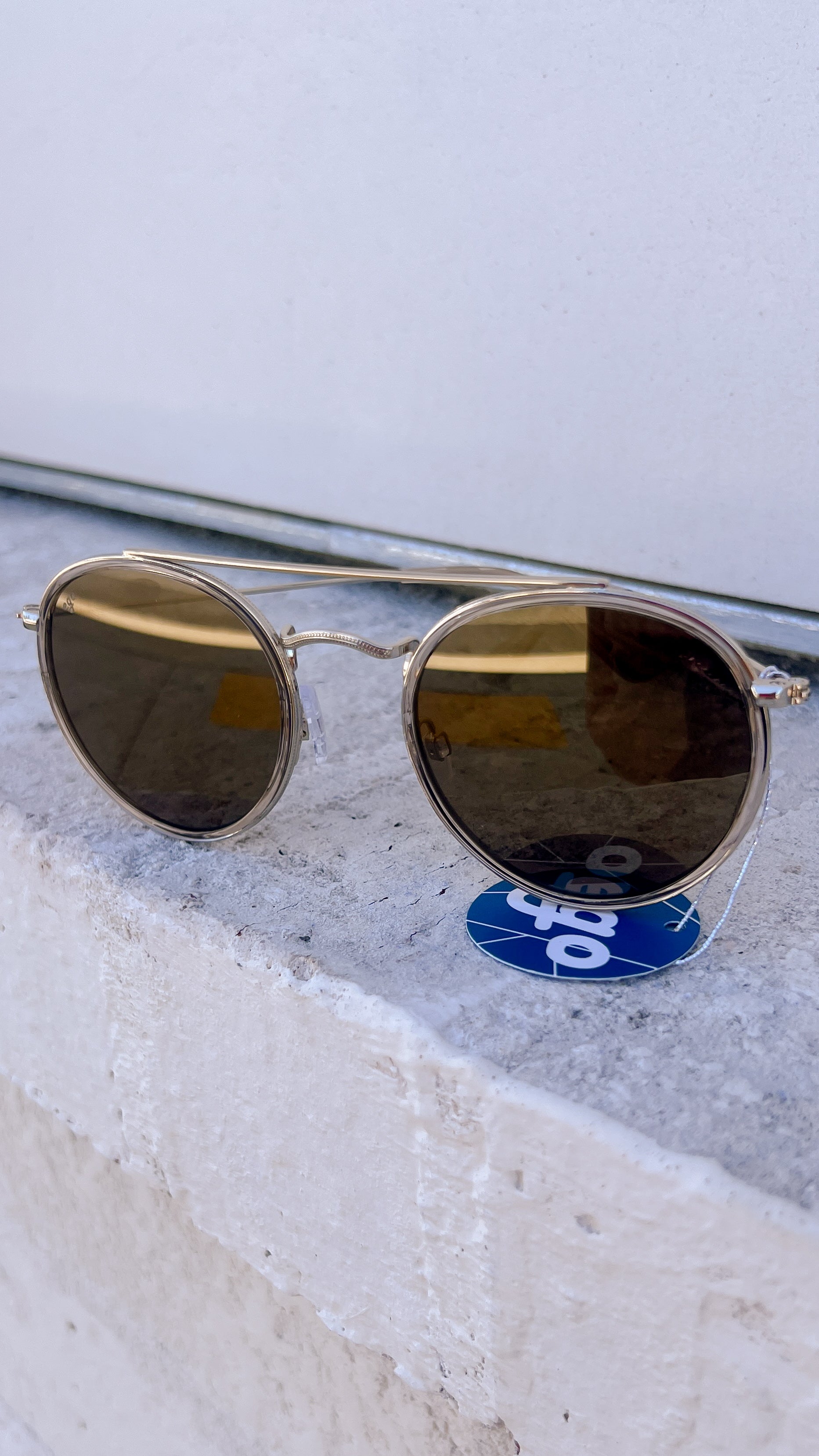 Clara Brown Gold Frame Sunglasses