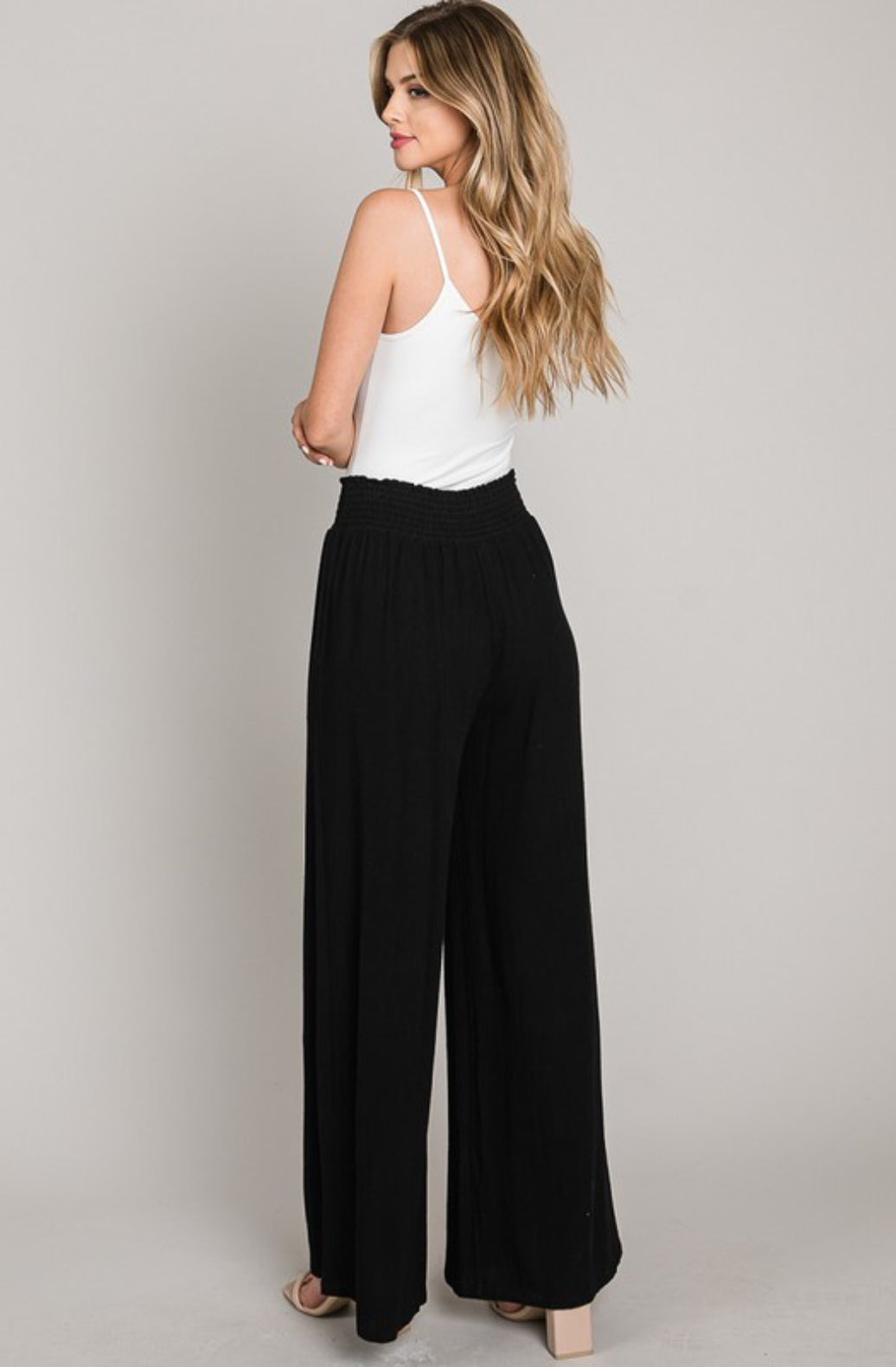 Trend Setter Soft Linen Wide Leg Pants