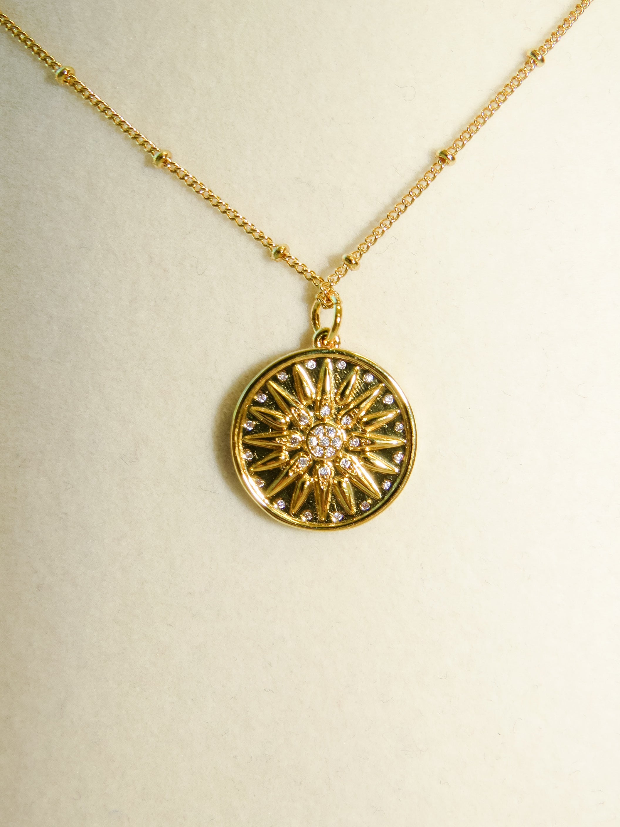 Seaside Sparkle Coin Necklace