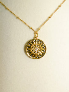 Seaside Sparkle Coin Necklace