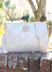 Madelyn Pearl Quilted Clutch/Crossbody
