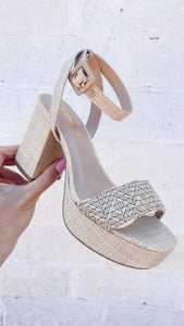 Kelsie Platform Ankle Strap Heels