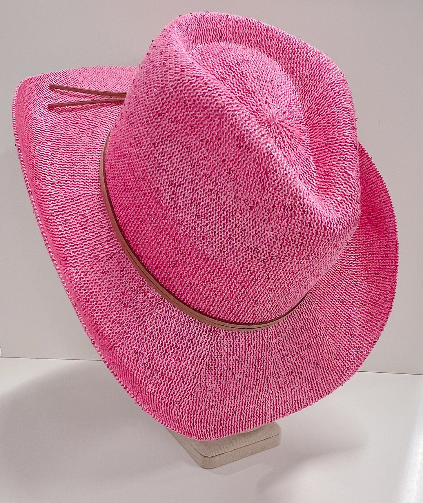 Glitter Pink Cowgirl Hat