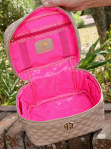 Hampton Train Nude Patent Travel Case