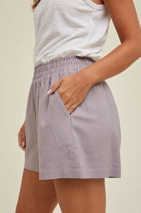 Cover Me In Sunshine Midnight Linen Shorts