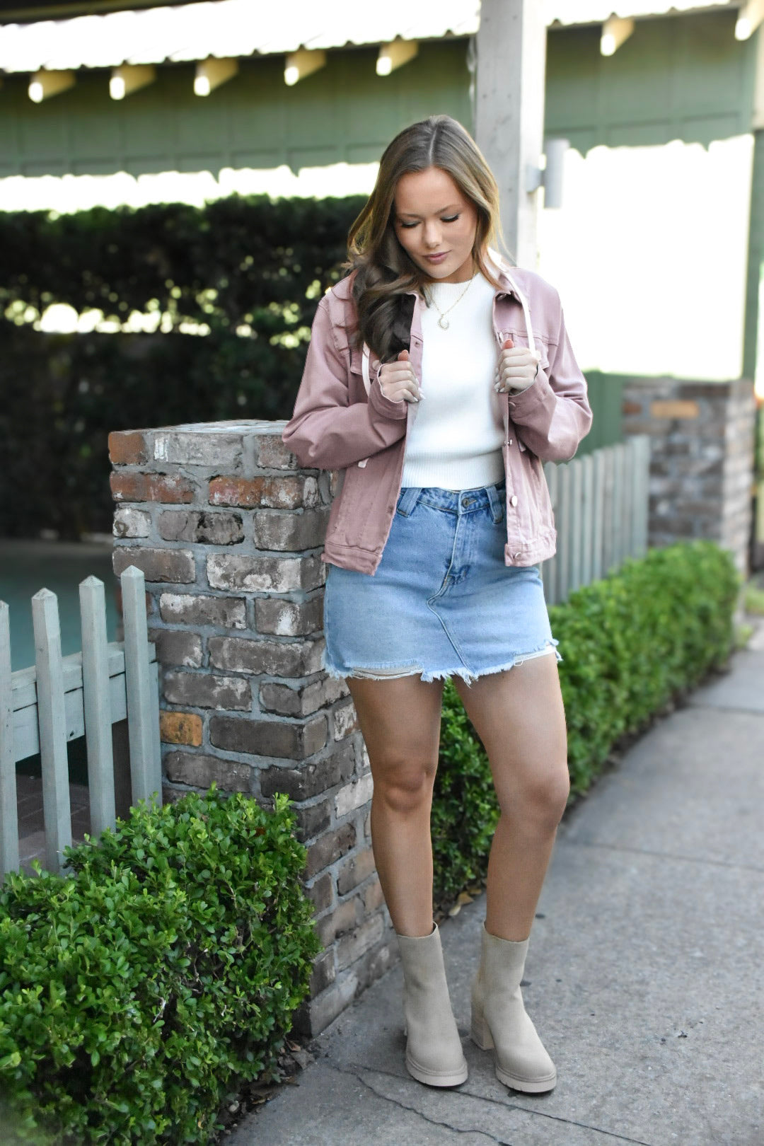 Idelle Oversized Mauve Jacket