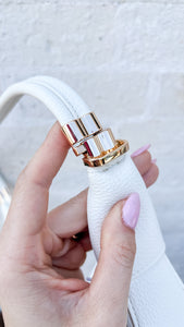 Alex Crescent Ivory Crossbody