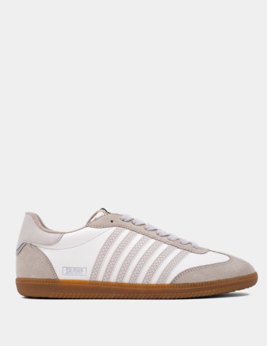 Stevie White and Tan 100 Sneaker