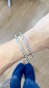 The Dasher Diamond Accent Silver Bracelet