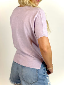 Total Comfort Lilac Top