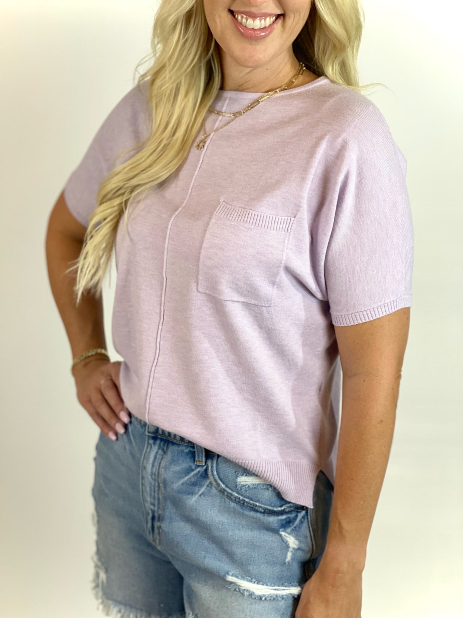 Total Comfort Lilac Top
