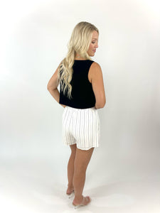 Crazy In Love Off White Stripe Shorts