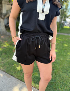 Wherever You Are Black Soft Fit Shorts