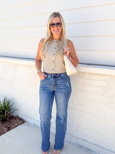 The Next Chapter Taupe Vest