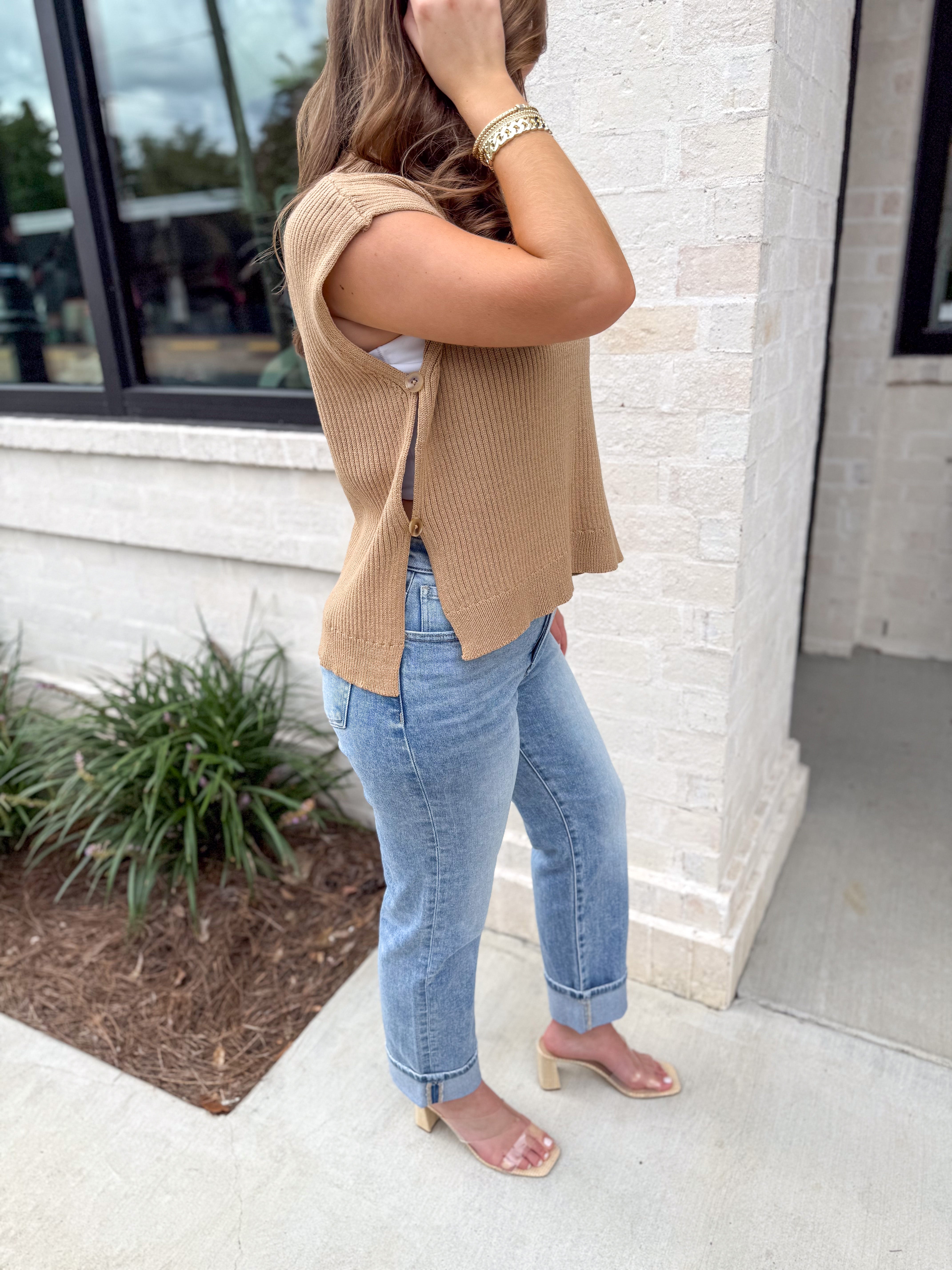 That Fall Feeling Mocha Sweater Vest