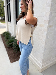 That Fall Feeling Sand Sweater Vest