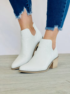 Kellie White Ankle Boot