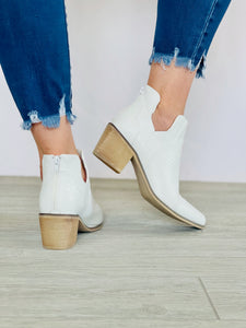 Kellie White Ankle Boot